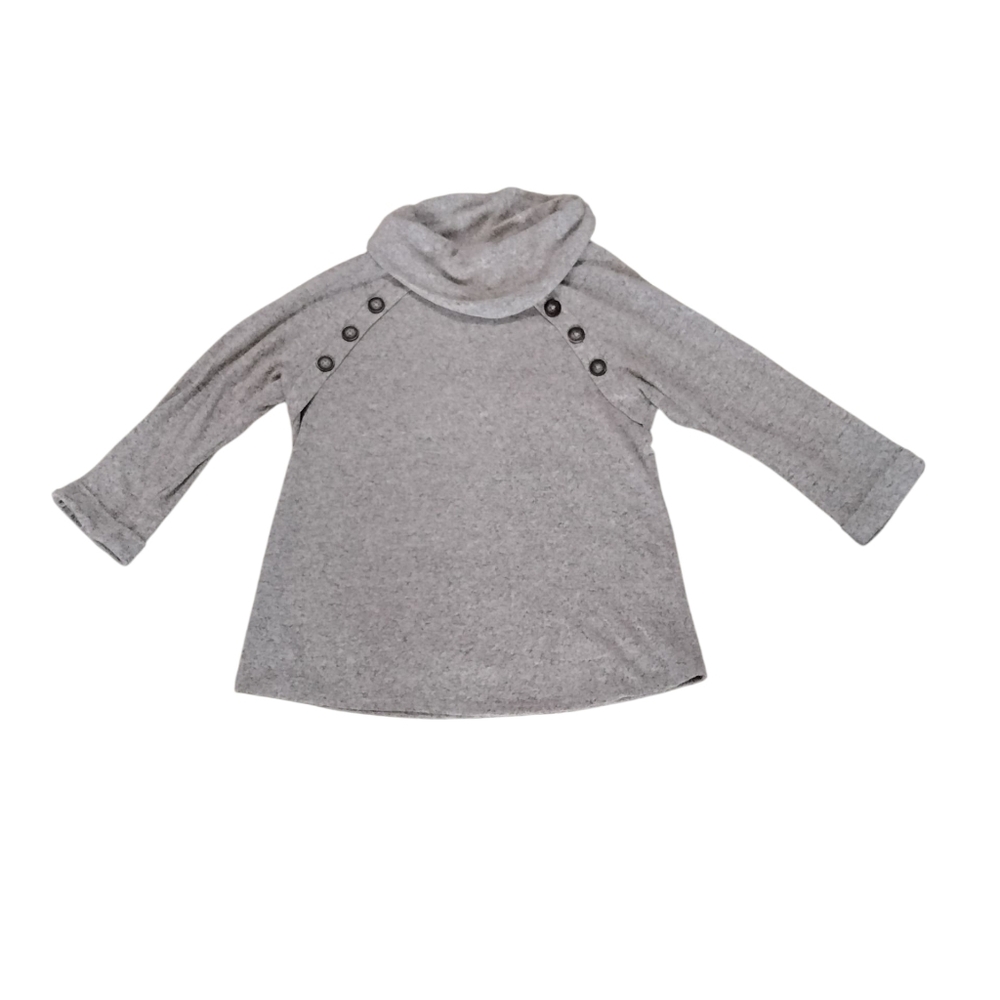 Corvia Sweater Tunic Womens Small Cozy Classic Minimalist Effortless Neutral